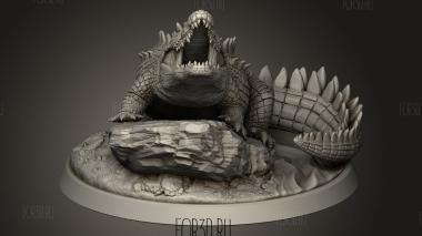 Погребенный в Могиле Крокодил 3d stl модель для ЧПУ