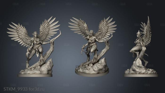 Harpy stl model for CNC