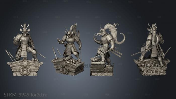 Samurai Venom stl model for CNC