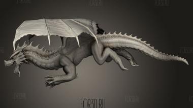 Взрослый Полет Красного Дракона 3d stl модель для ЧПУ