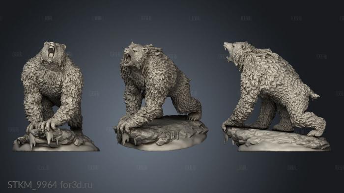 Bear Vanguard stl model for CNC