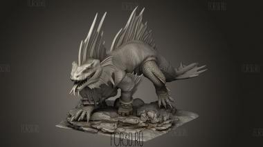 Саламандры Бронсическая Огненная саламандра 3d stl модель для ЧПУ