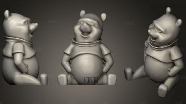 Winnie The Pooh Hd ( No Supports ) stl model for CNC