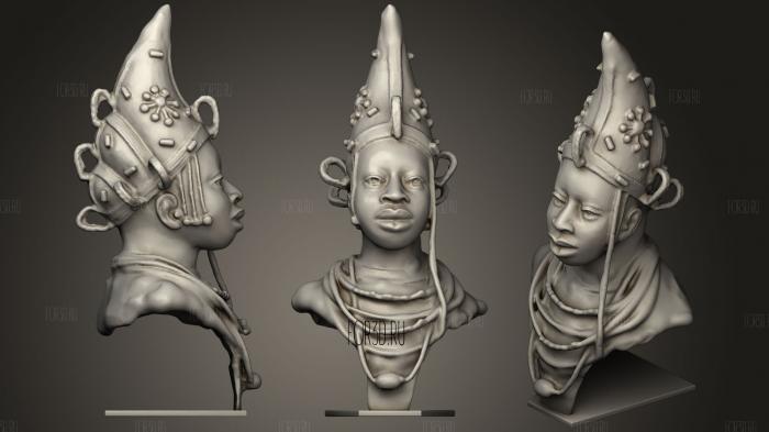 Африканская скульптура Головы 3d stl модель для ЧПУ