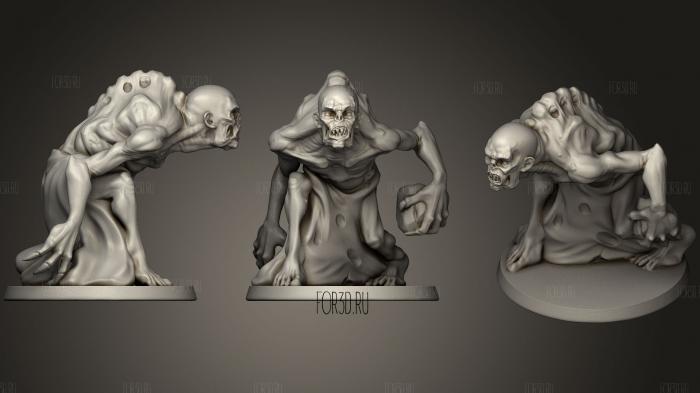 Another Ghoul By Draigbran 3d stl for CNC