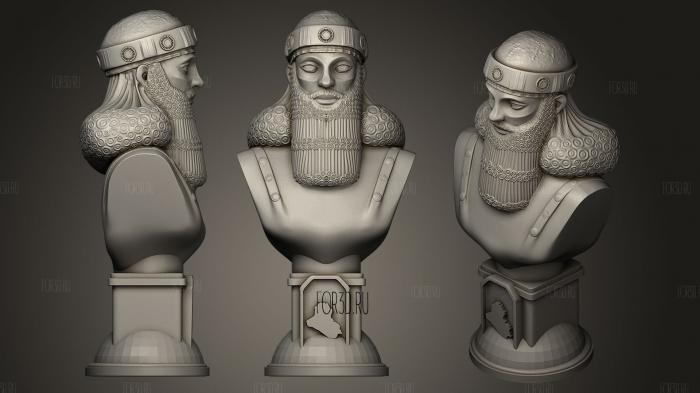 Ashurbanipal   King Of The World 3d stl for CNC