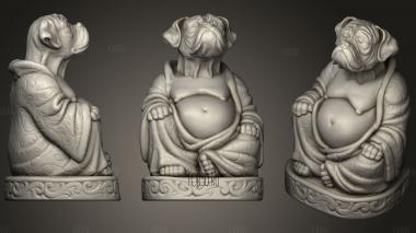 Boxer Buddha (Canine Collection) stl model for CNC