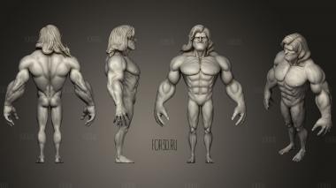 Cartoon male Anatomy Base  01