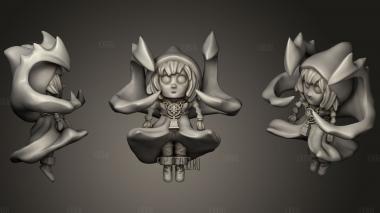 Chibi Hexer Etrian Odyssey stl model for CNC