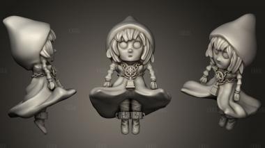 Chibi Hexer Etrian Odyssey1 stl model for CNC