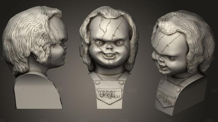 Chucky Bust (Childs Play bride Of Chucky) 3d stl for CNC