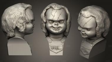 Chucky Bust (Childs Play bride Of Chucky) stl model for CNC