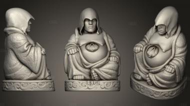 Conner Buddha W logo (Assassins Creed) stl model for CNC