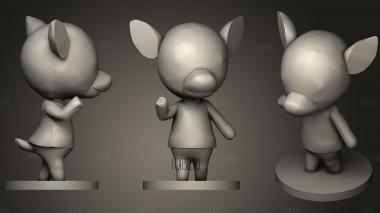 Diana   Animal Crossing stl model for CNC