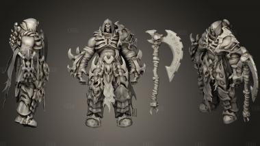 Executioner with axe stl model for CNC