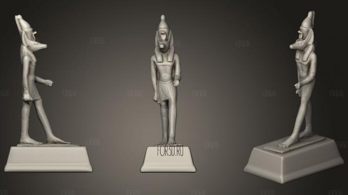 Figurilla egipcia Egyptian statuette 3d stl for CNC