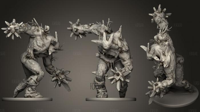 Fire Elemental (Witcher 3) 3d stl for CNC