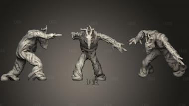 Forest Troll With Skull Mask stl model for CNC
