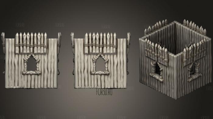 Goblin Fort Tower Level A 3d stl for CNC