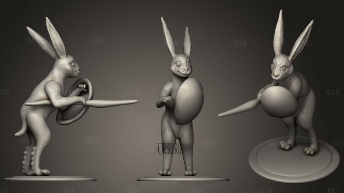 Hare Of The Middle Ages 3d stl for CNC