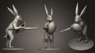 Hare Of The Middle Ages stl model for CNC