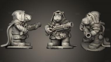 Hooded Giff   Dnd 5 E stl model for CNC