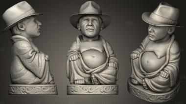 Indiana Jones Buddha stl model for CNC