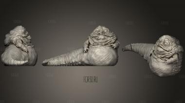 Jabba The Hutt (Small & Life Size) stl model for CNC