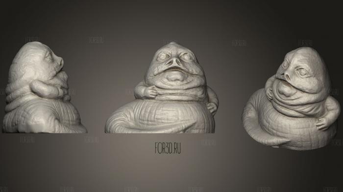 Jabba The Hutt Idol 3d stl for CNC