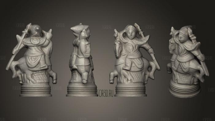 Jade Chess Knight [Final 3d stl for CNC