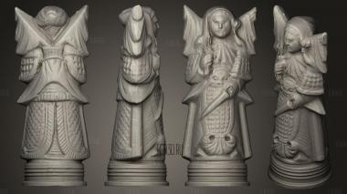 Jade Chess Queen [Final stl model for CNC