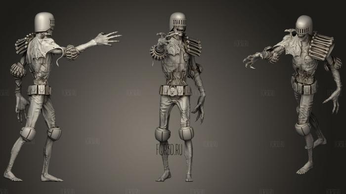 Judge Death poses 1 3d stl for CNC