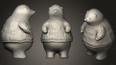 Kumaty   Cute Little Polar Bears (Winter) mitten stl model for CNC