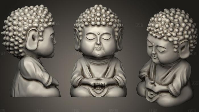 little buddha 3d printable14 3d stl for CNC