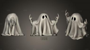 Little Ghost With The Fingers stl model for CNC
