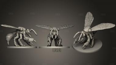 Martian Mutant Wasp stl model for CNC