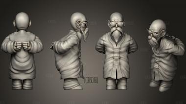 Master Roshi Dragon Ball Sculpt STL stl model for CNC