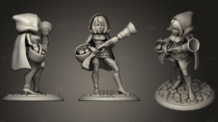 METYLDA THE RED RIDING HOOD 3d stl for CNC