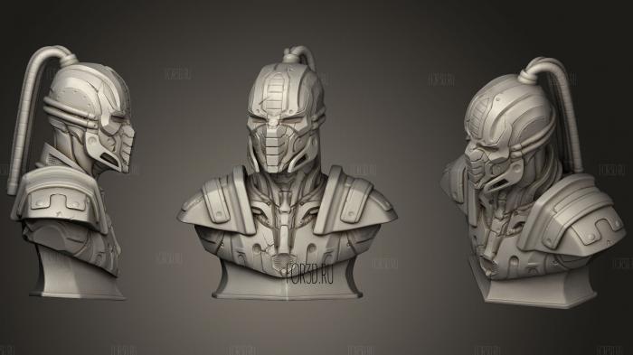 Mortal Kombat Cyrax 3d stl for CNC