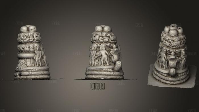 Samudramanthana Fountain 3d stl for CNC