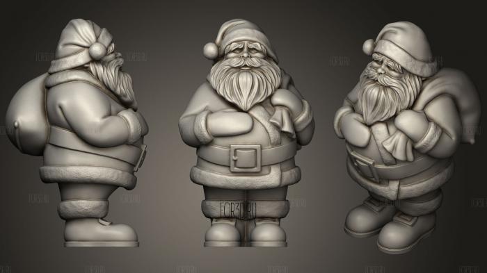 Санта-Клаус Твердотельный 3d stl модель для ЧПУ