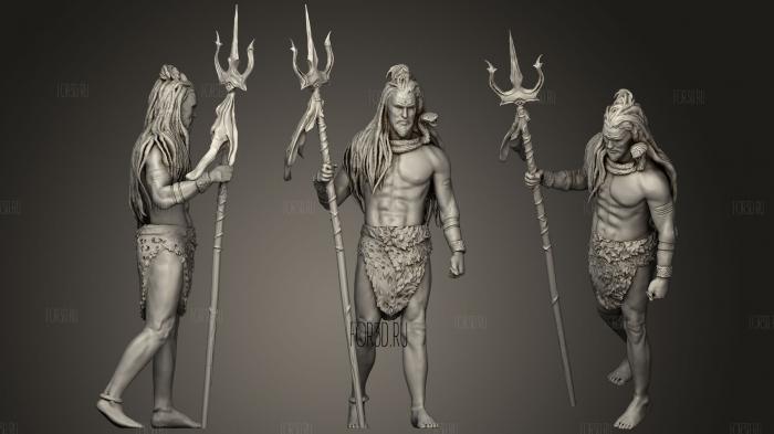 Shiva Jatadhar   The One With Matted Hair 3d stl for CNC