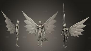 Silver Crow Accel World stl model for CNC