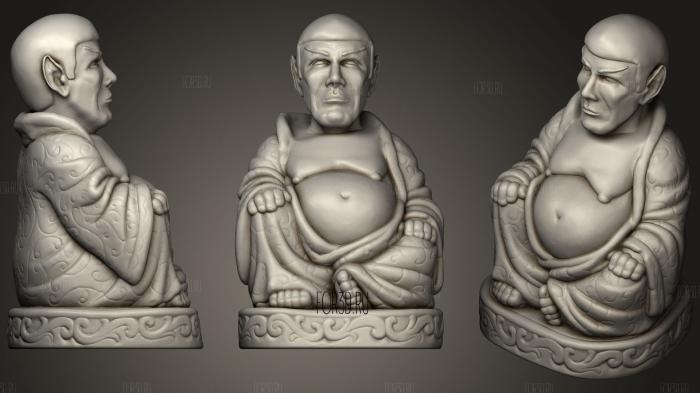 Spock Buddha (Star Trek Collection) 3d stl for CNC