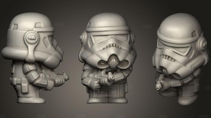Star Wars Storm Trooper Ein Scan Proner 3d stl for CNC