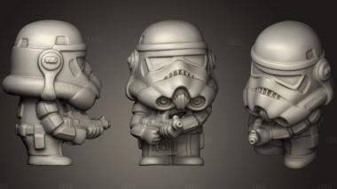 Star Wars Storm Trooper Ein Scan Proner stl model for CNC