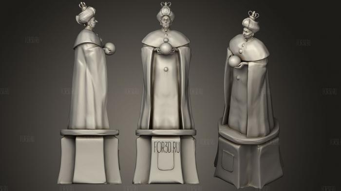 Статуи короля и Королевы1 3d stl модель для ЧПУ