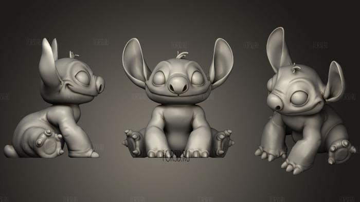 Stitch   Cosmetic Changes 3d stl for CNC