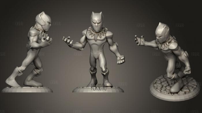 TCHALLA THE BLACK PANTHER 3d stl for CNC