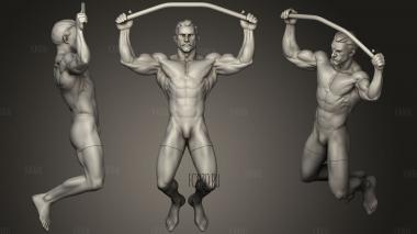 Bodybuilder anatomy practice 2 stl model for CNC